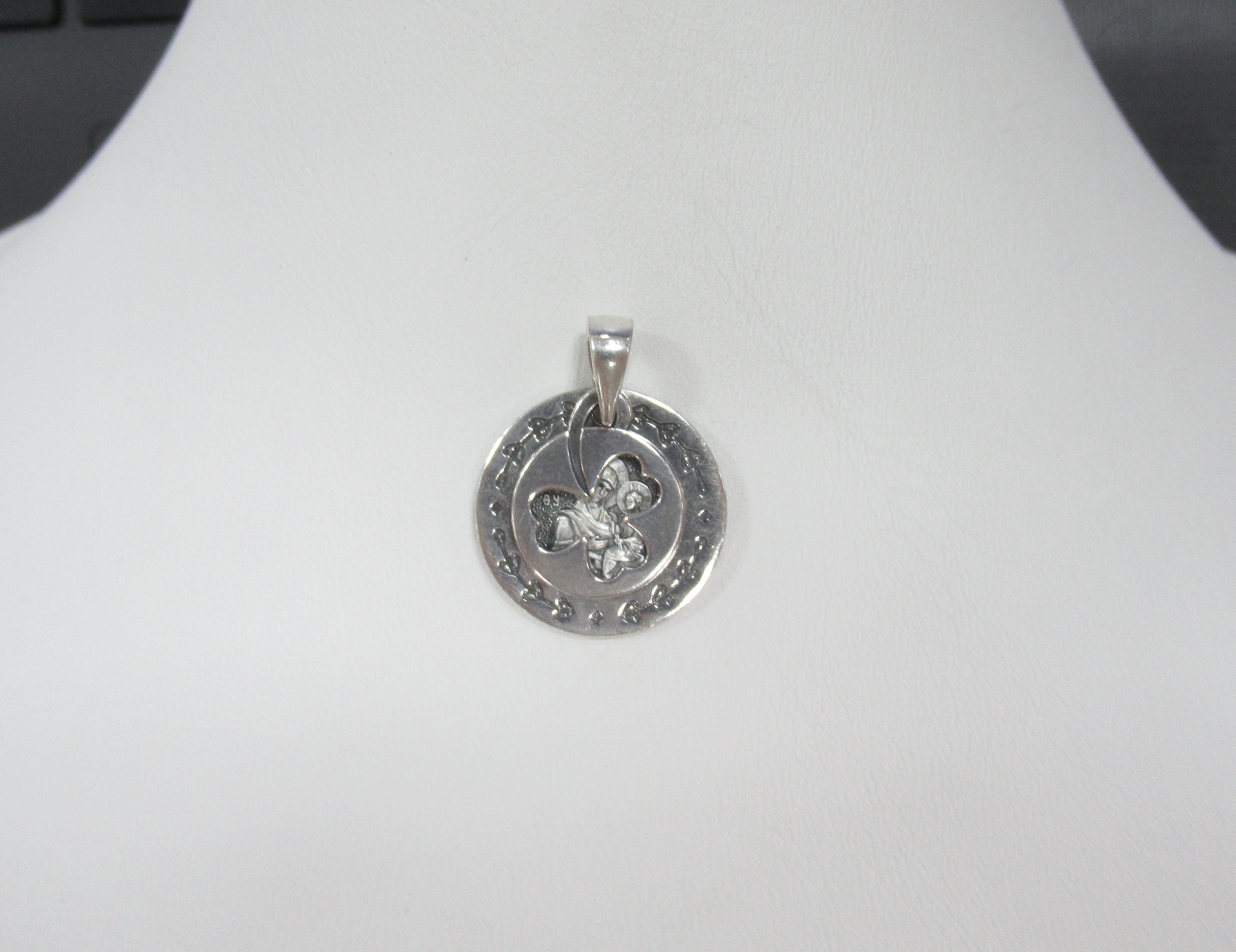 Серебряная подвеска "Тихвинская Божия Матерь"